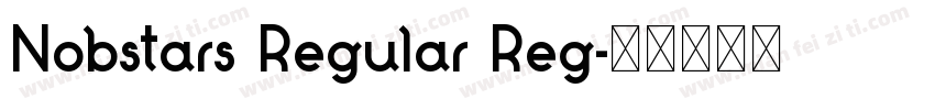 Nobstars Regular Reg字体转换